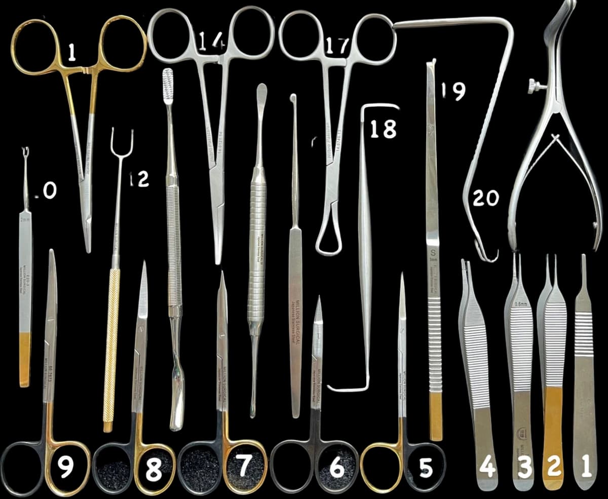 BỘ DỤNG CỤ NÂNG MŨI HÃNG MILLION SURGICAL - ảnh sản phẩm nền trong suốt 1