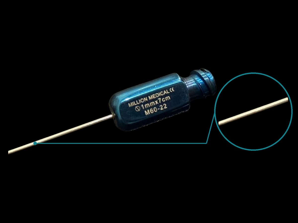 CÂY CẤY MỠ ĐẦU TÙ TRÒN 1.0MM x 7CM - ảnh sản phẩm nền trong suốt 1