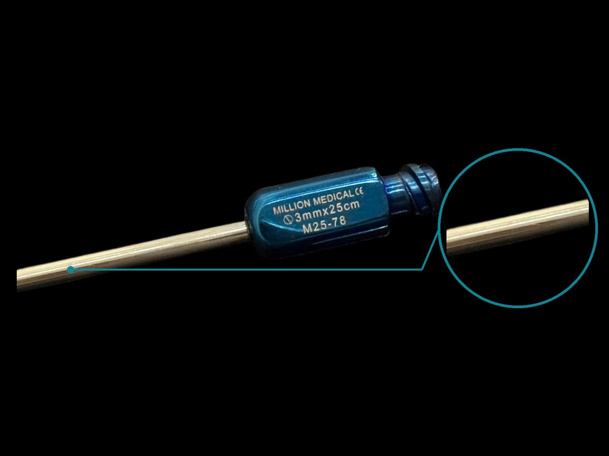 CÂY HÚT MỠ 3 LỖ 3MM x 25CM - ảnh sản phẩm nền trong suốt 1