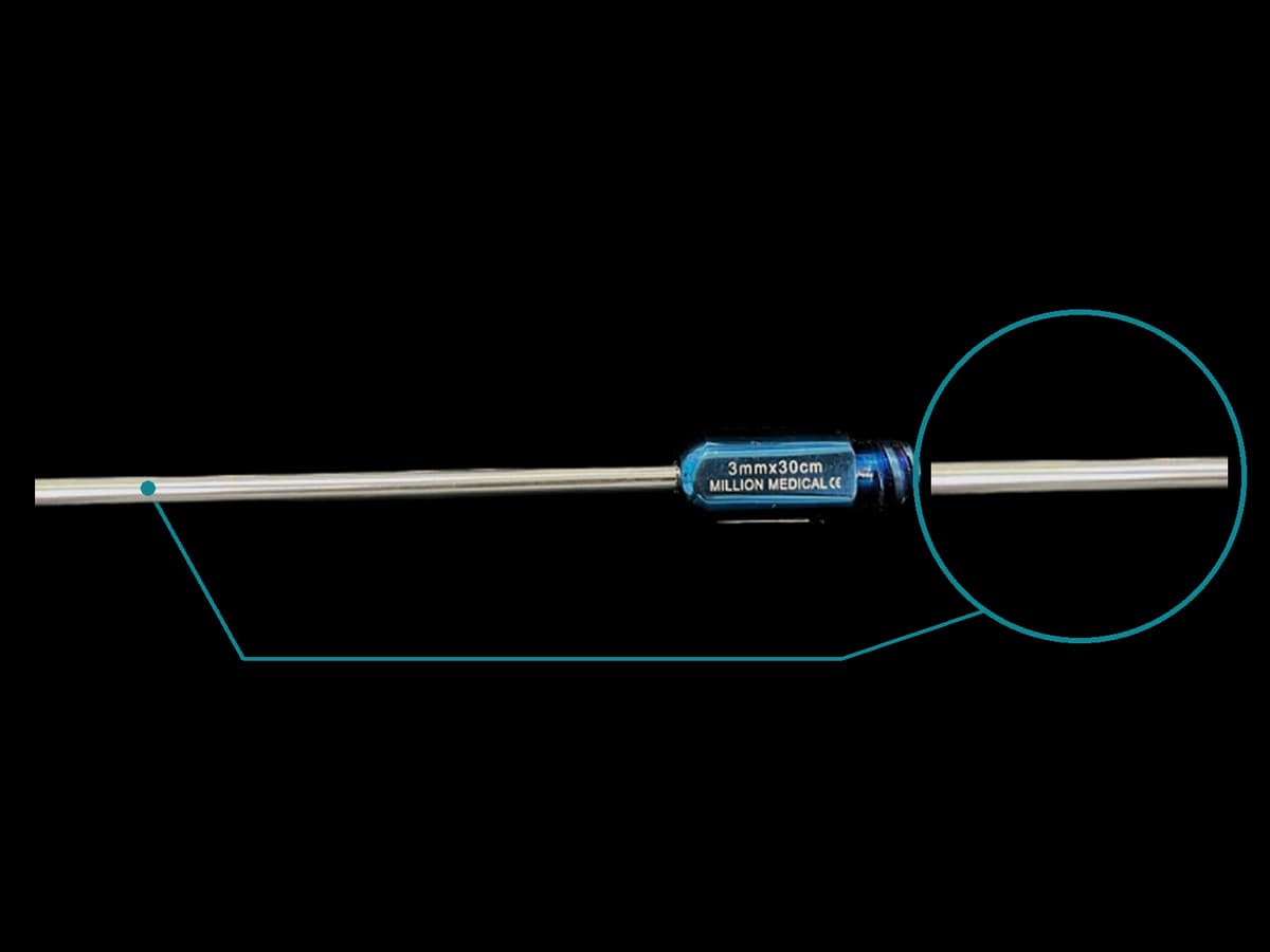 CÂY HÚT MỠ 6 LỖ 3MM x 30CM - ảnh sản phẩm nền trong suốt 1
