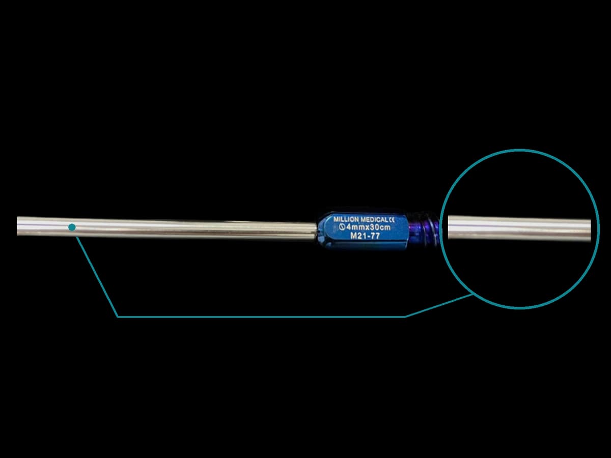 CÂY HÚT MỠ 6 LỖ 4.0MM x 30CM - ảnh sản phẩm nền trong suốt 1