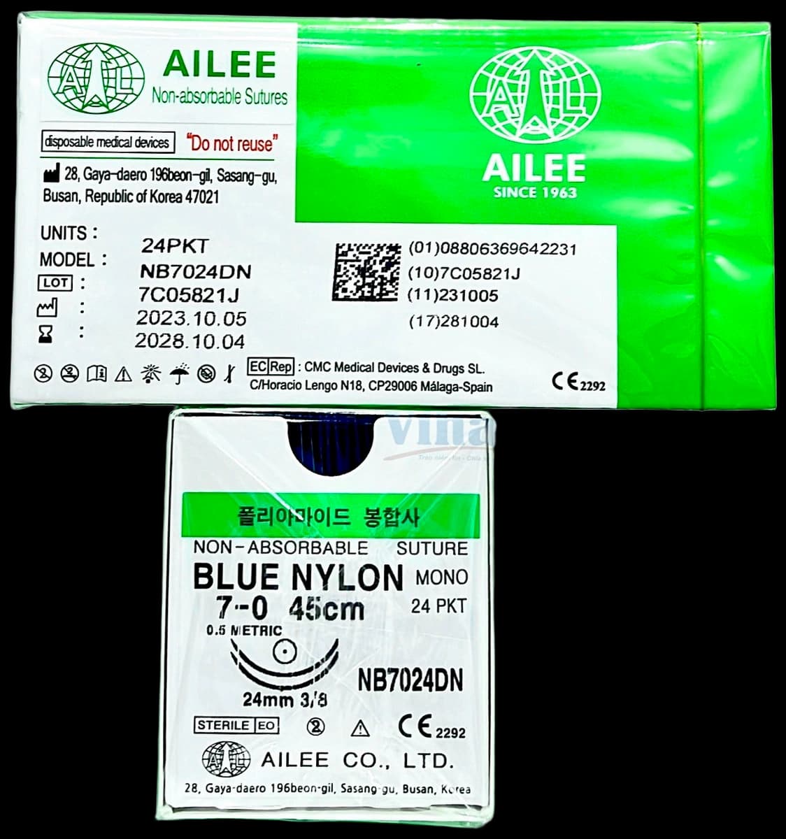 Chỉ Nylon không tiêu Hãng AILEE Korea - ảnh sản phẩm nền trong suốt 1