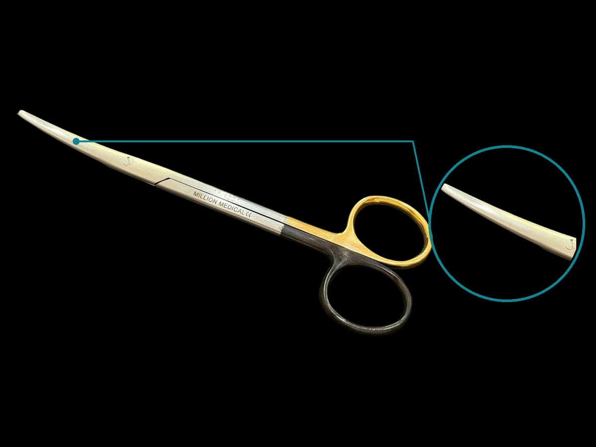 KÉO PHẪU THUẬT METZENBAUM CONG TC + SUPER CUT 14.5CM - ảnh sản phẩm nền trong suốt 1