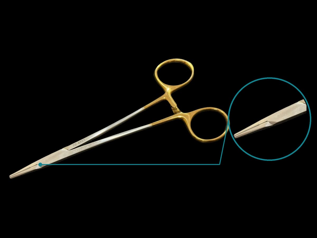 KẸP KIM CÓ RĂNG GOLD 15CM - ảnh sản phẩm nền trong suốt 1