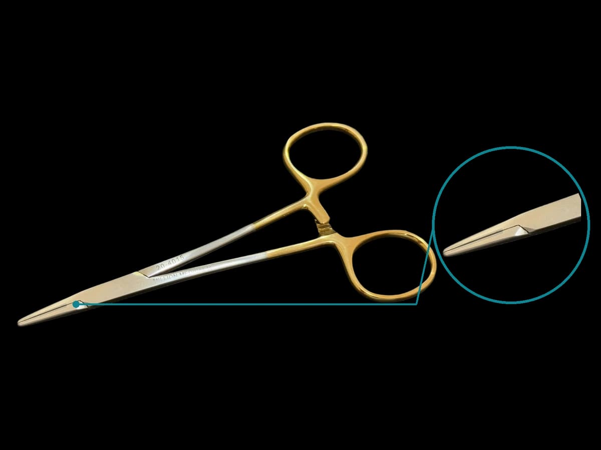 KẸP KIM CÓ RĂNG GOLD TC 12.5CM - ảnh sản phẩm nền trong suốt 1