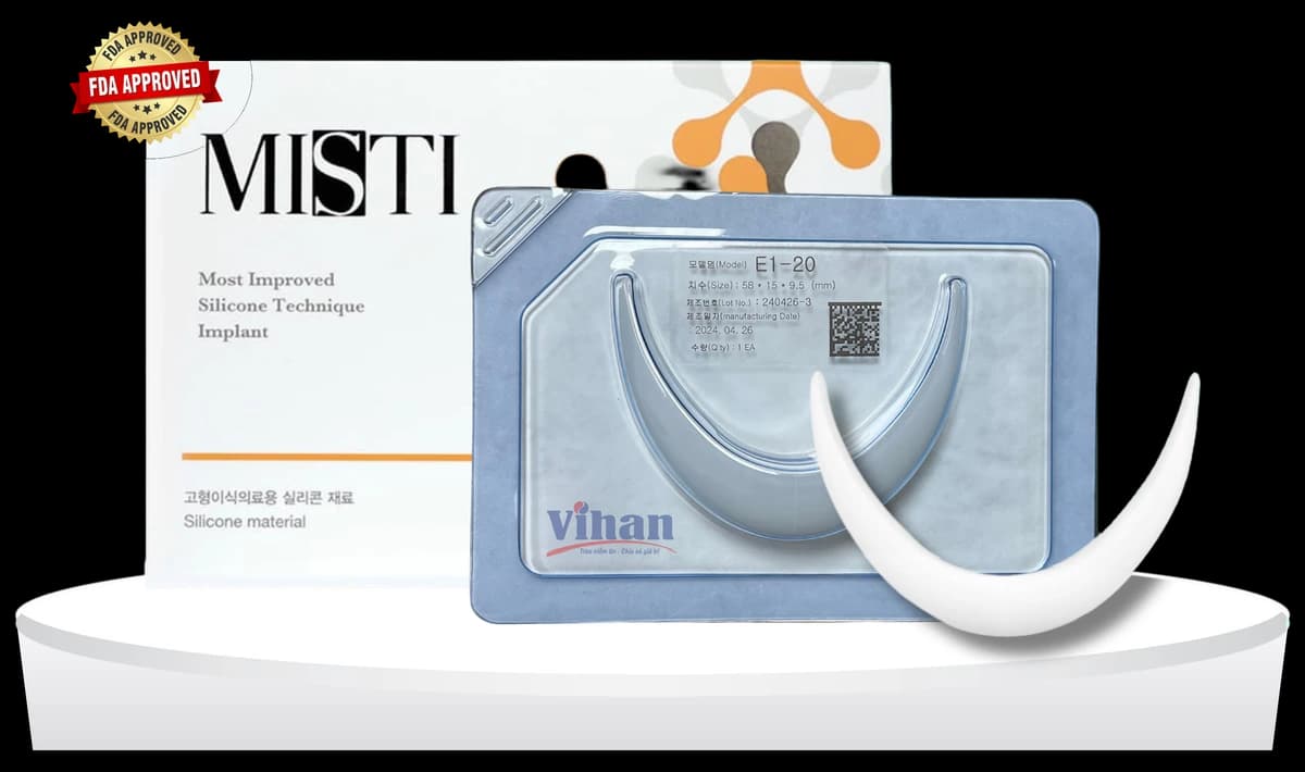 IMPLANT MATERIALS USED IN THE chin area MISTI Keosan E1-20 - product photo with transparent background 1